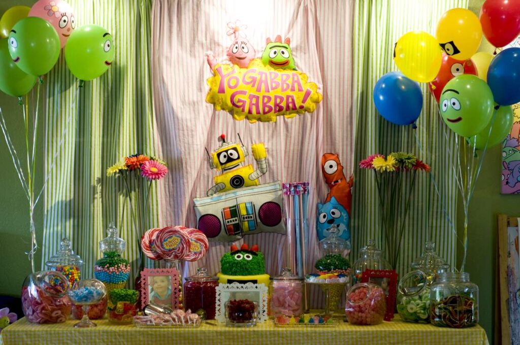 Yo Gabba Gabba Birthday Party decor