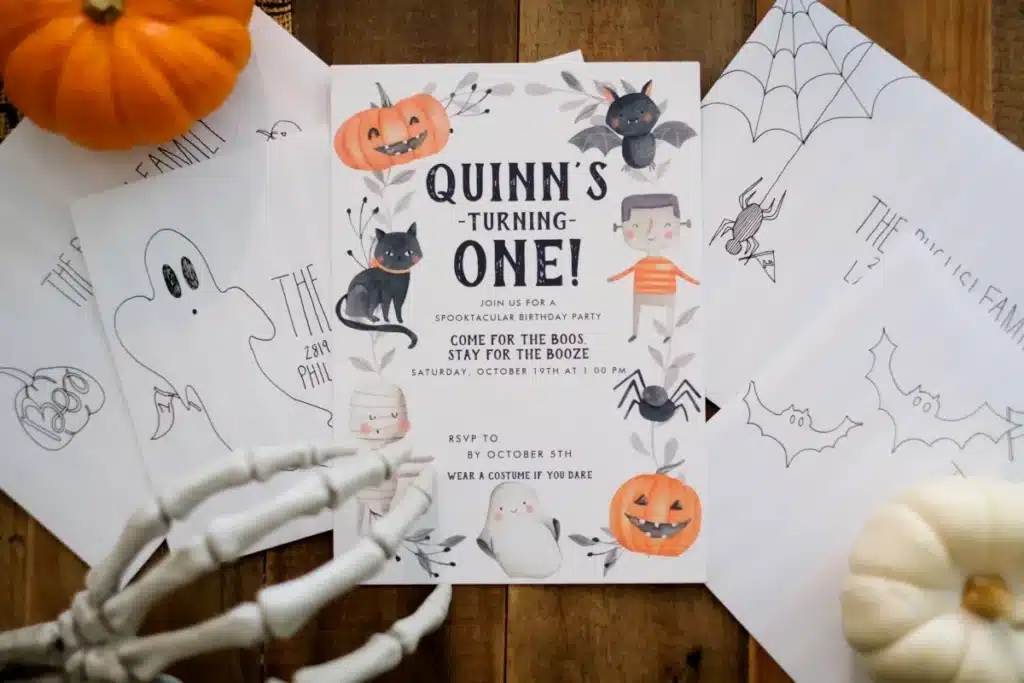 Halloween Birthday Party Invitations