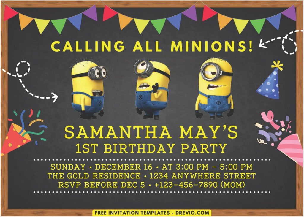 Preview of Minion Invitation