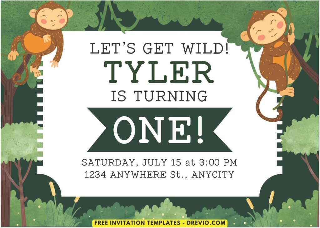 Invitation Template of (Free PDF Invitation) Wild One Birthday Invitation 1