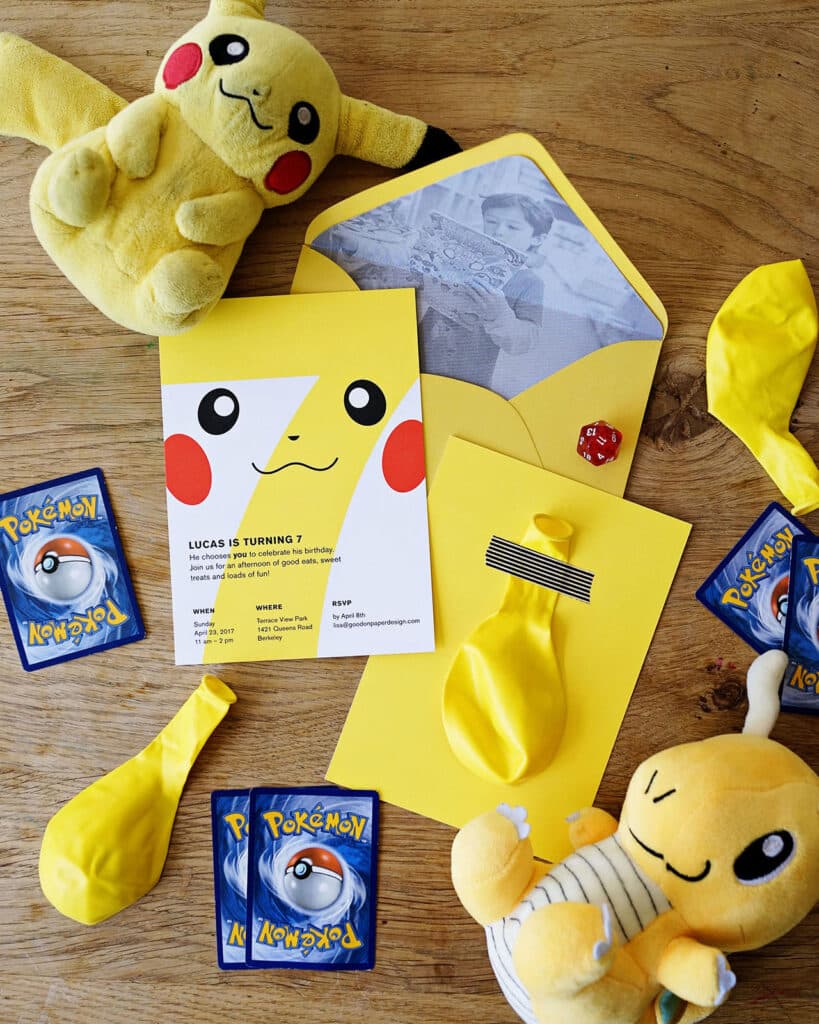 Pokemon Birthday Party Invitations