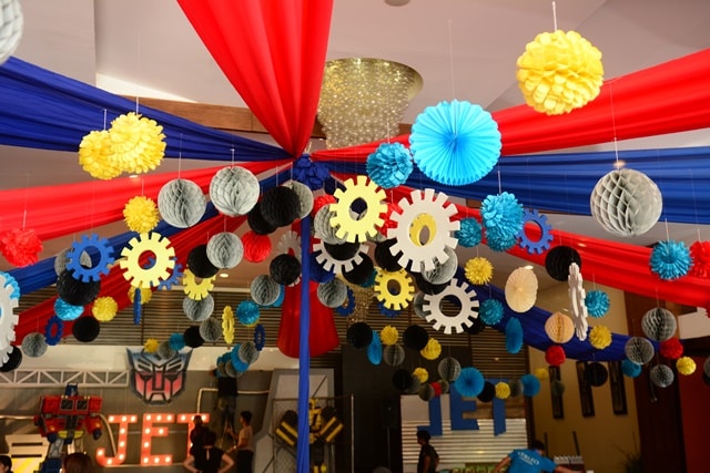 Transformer Birthday Party Ceiling