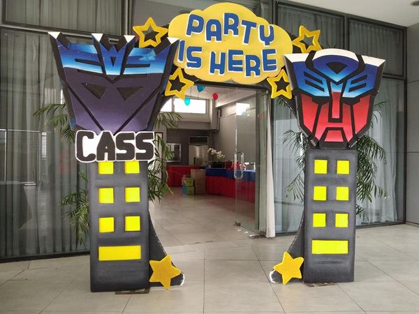 Transformer Birthday Party Entrance