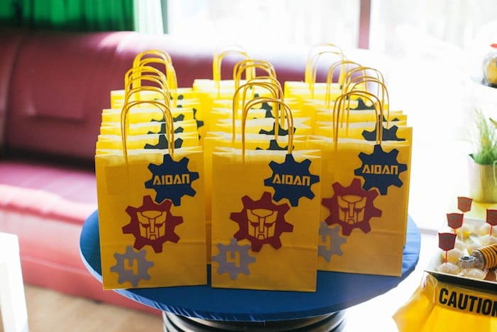 Transformer Birthday Party Favors