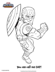 Avengers Coloring Page - Captain America