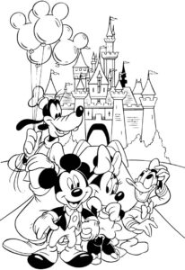 Coloring Pages - Minnie and Friends