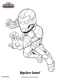 Avengers Coloring Page - Ironman