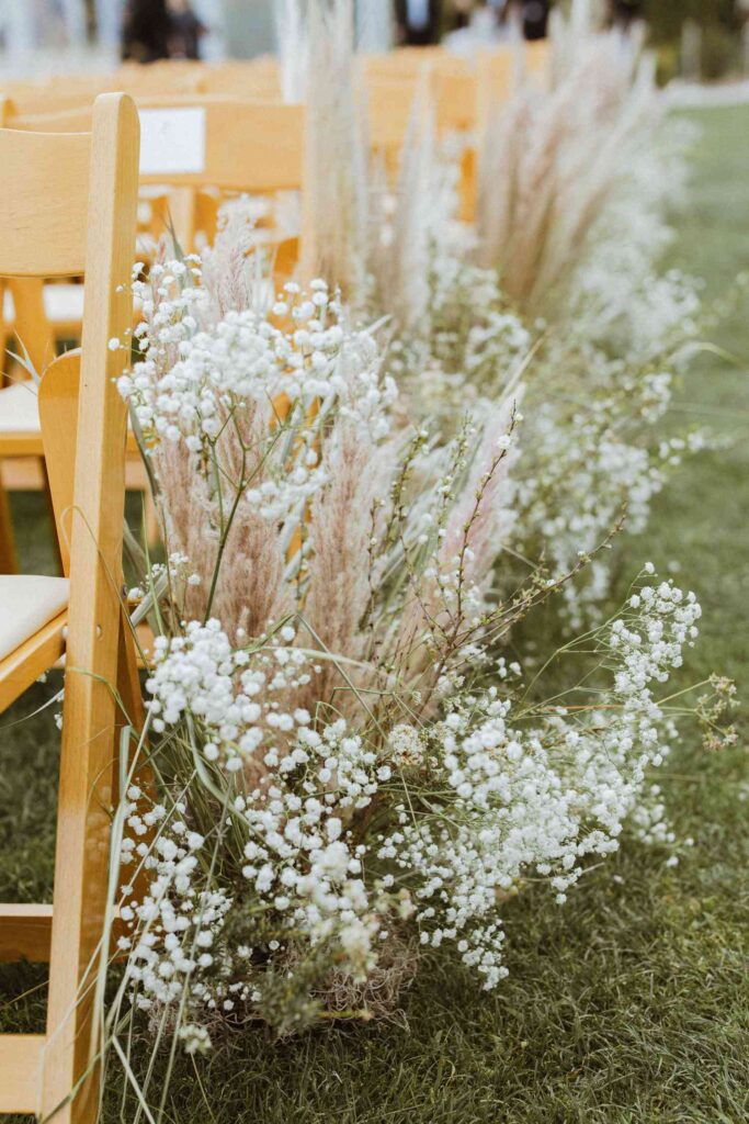 Bouquet of Pampas and Baby's Breath