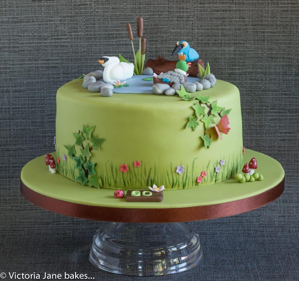 Birthday cake with Boho theme, floral, greenery and more