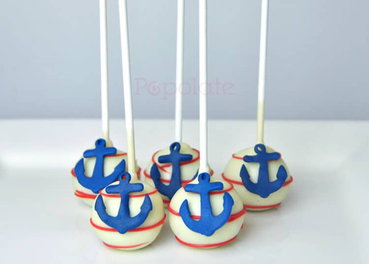 Nautical Lollipop with anchor topper