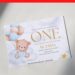 Teddy Bear and balloons invitation