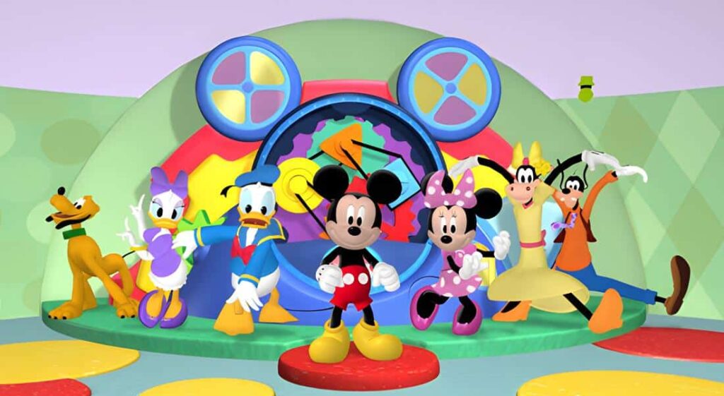 Mickey Mouse, Goofy, Minnie, Donald, Daisy And Others at Mickey Mouse Clubhouse Park