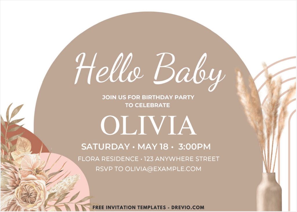 Invitation With Boho Theme