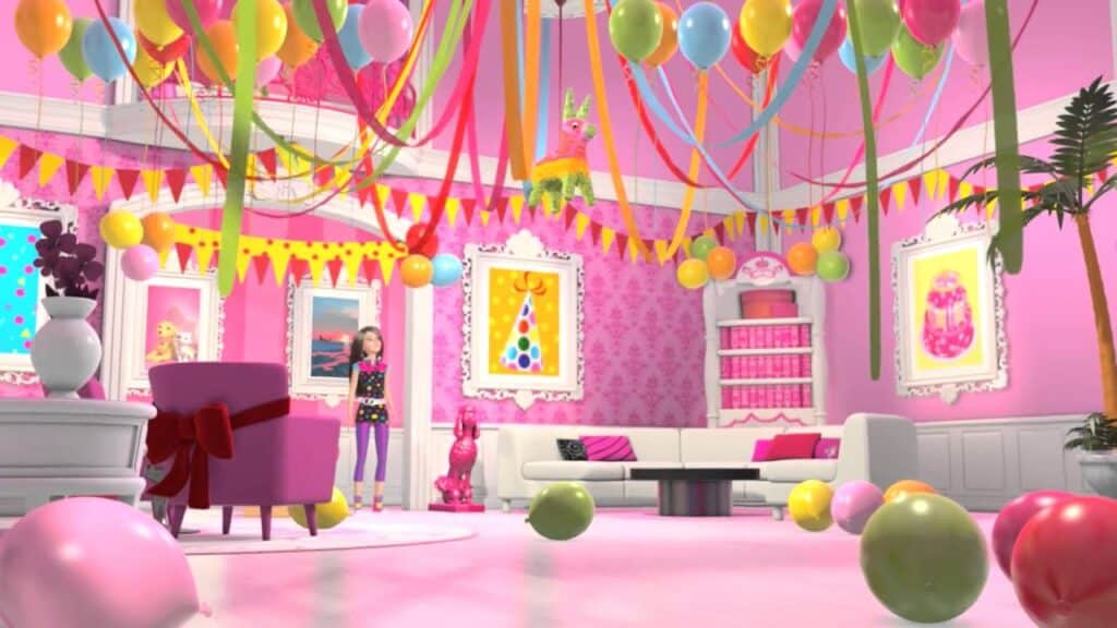 Barbie Birthday Party Scene