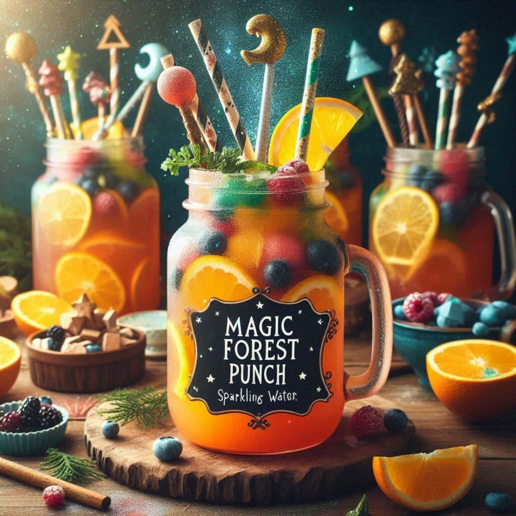 Magic Punch Drink with sliced oranges