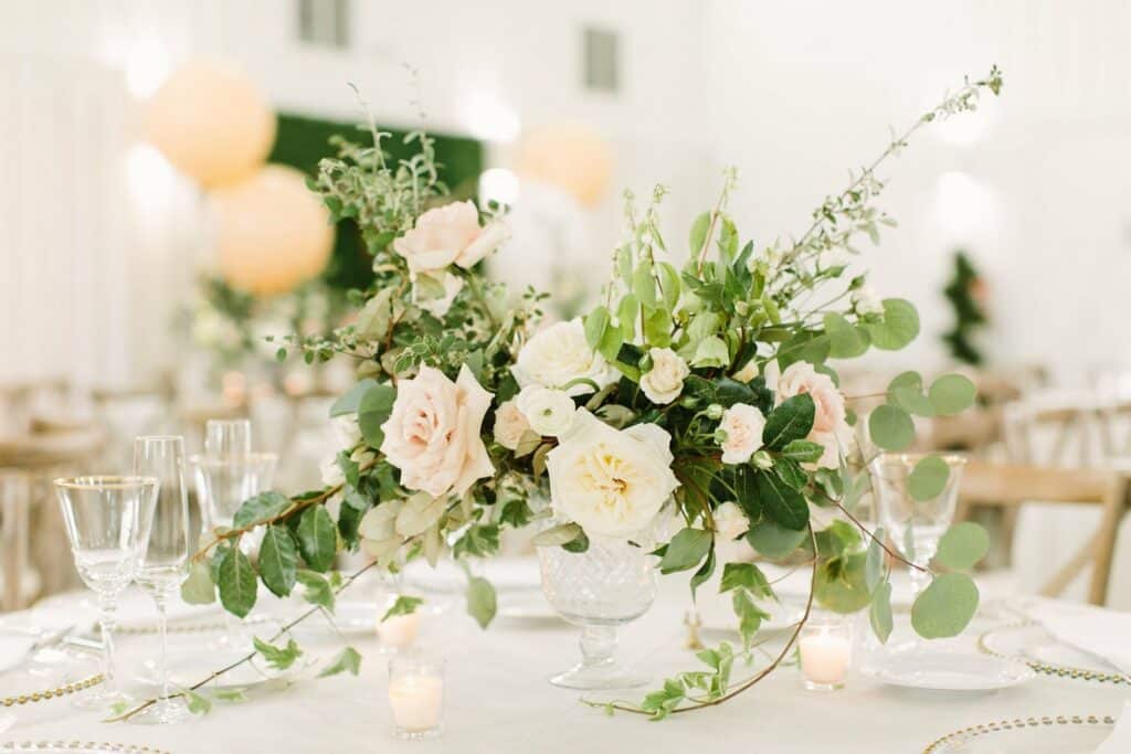 Boho Floral and Greenery Centerpieces