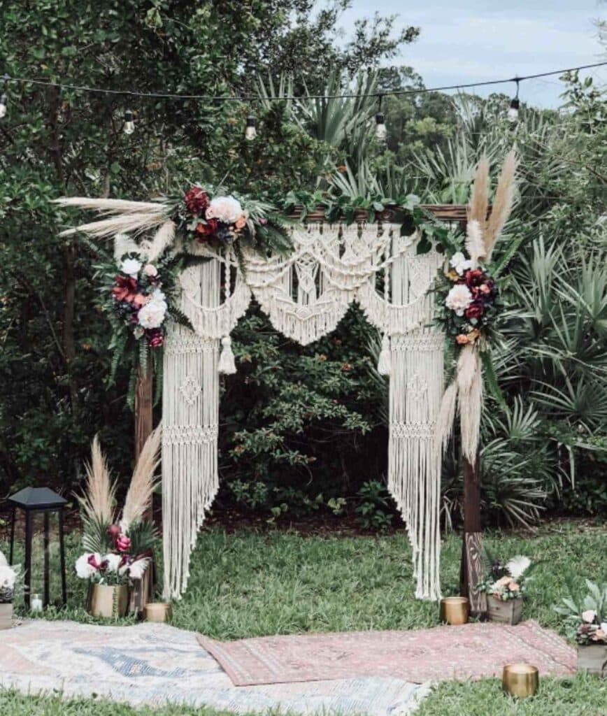 Boho Macrame Wedding Backdrop