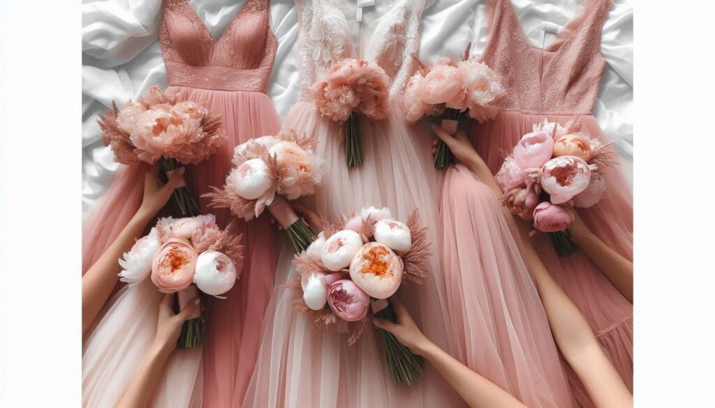 flowy blush-toned dresses