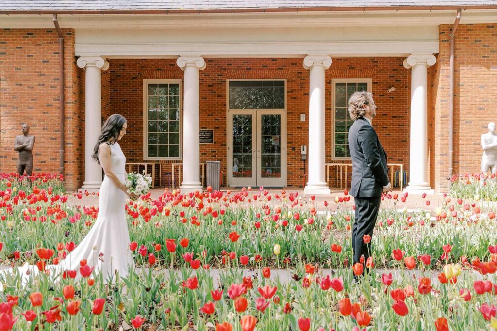 Garden Wedding with lush greenery and blooms