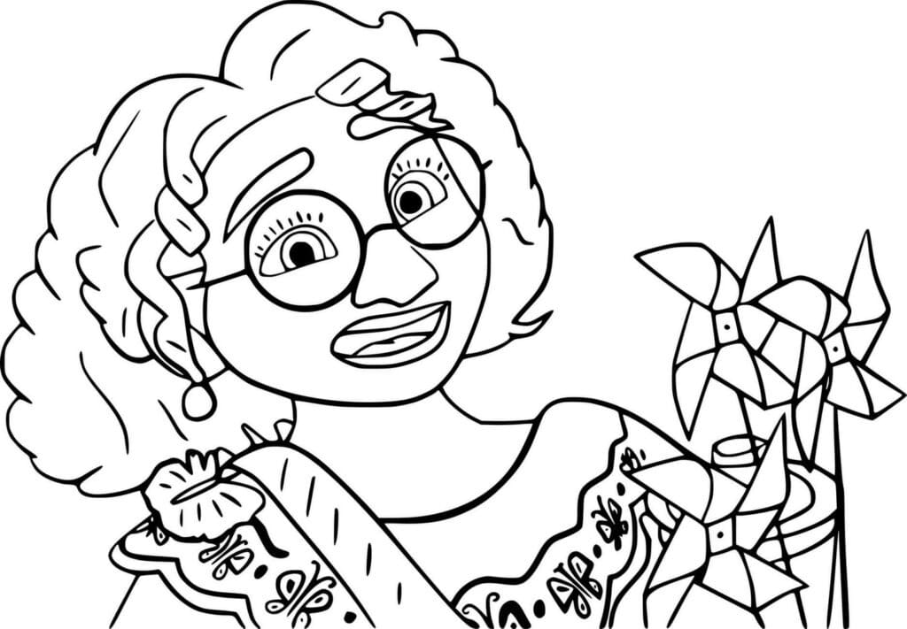 Disney Encanto Mirabel Madrilga Coloring Page Template