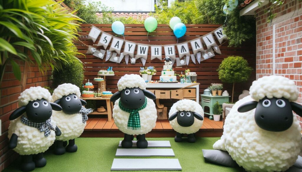 Backyard Shaun the Sheep Birthday Party