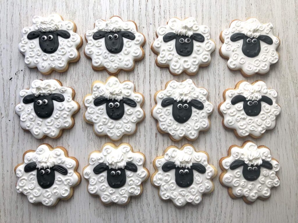 Shaun the Sheep shaped Cookies