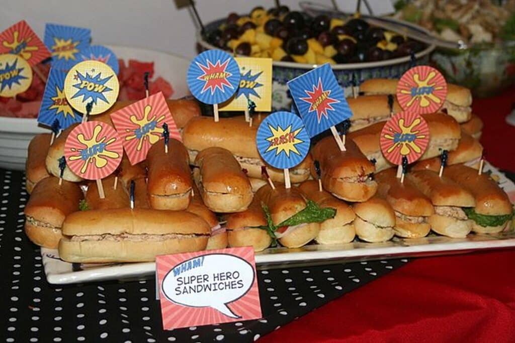 Super Hero Birthday Food Platter