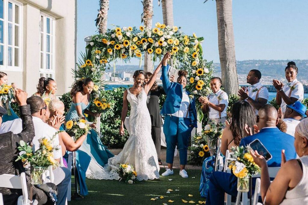 Sunflower Wedding Arch