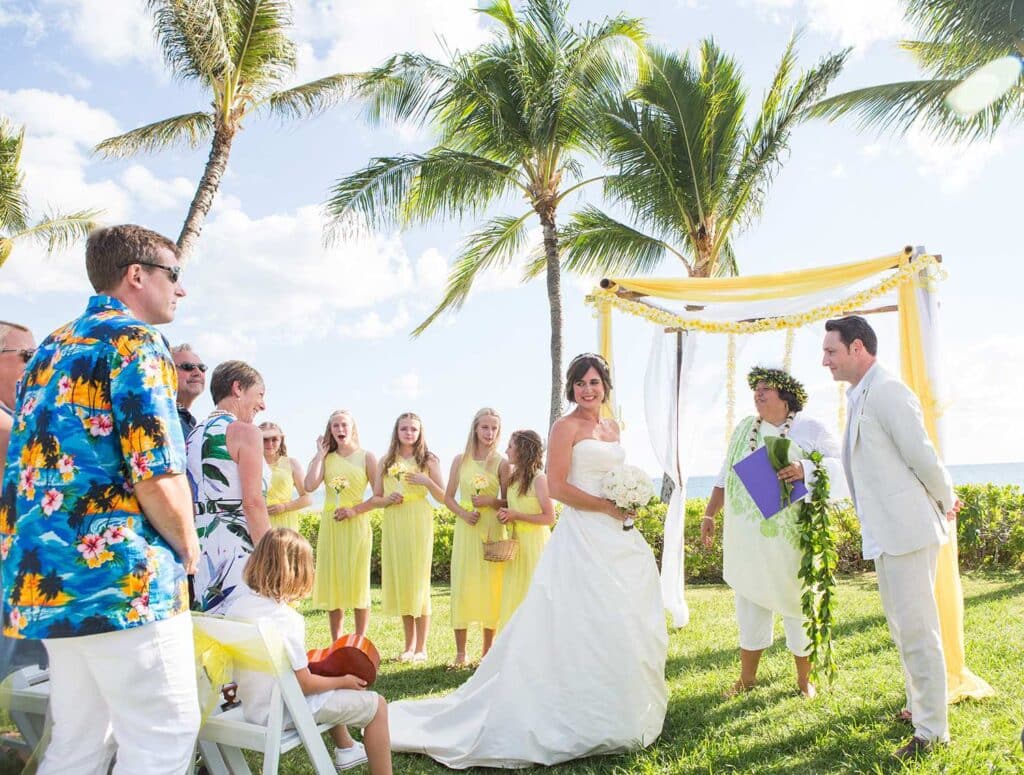 Tropical Hawaiian Luau Wedding