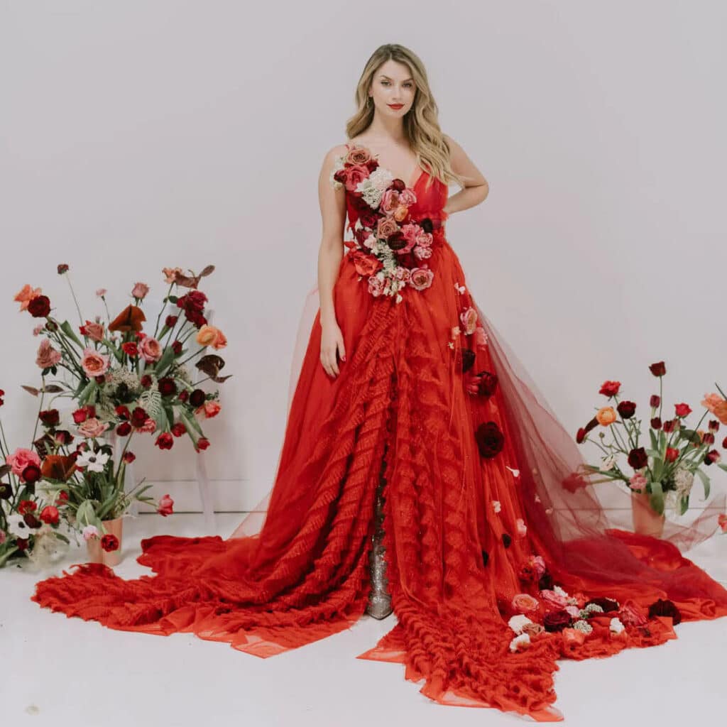 Beautiful Red Wedding Dresses