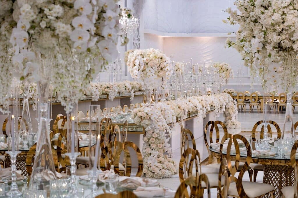 Floral and Garden-Inspired Weddings with gold accents