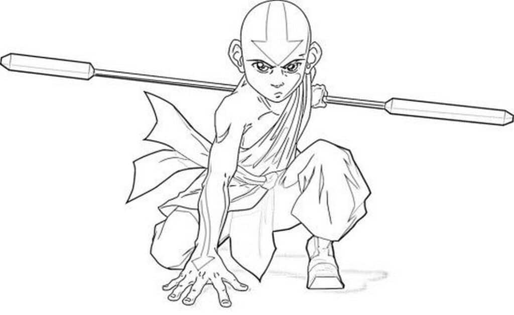 Avatar The Last Airbender Coloring Page template