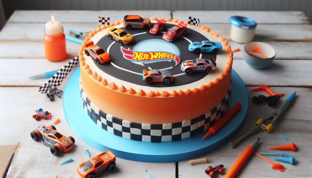 Invitation Template of (Free PDF Invitation) Fiery Racer Hot Wheels Birthday Invitation 1