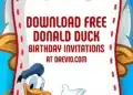 Invitation Template of 10 Funny and Unique Donald Duck Invitations 9