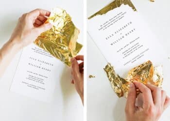 Gold Party Invitations (Credit: pipkinpapercompany)