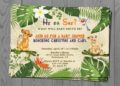 Lion King Birthday Invitations (Credit: pinterest)