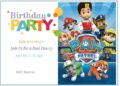 PAW Patrol Birthday Invitations (Credit: pinterest)