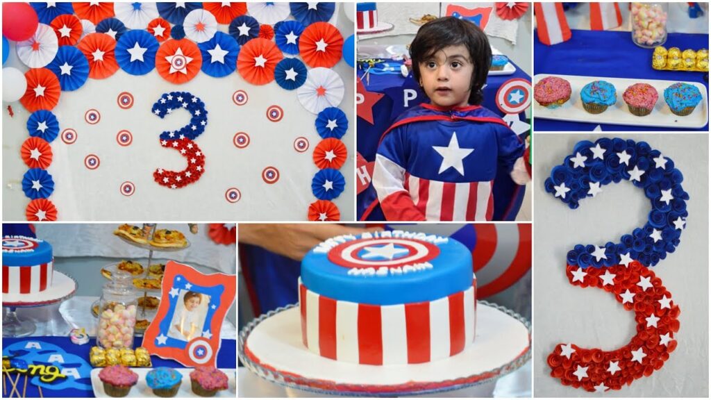 Captain America Birthday cake