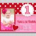 1st Birthday Invitations Girl (Credit: pinterest)