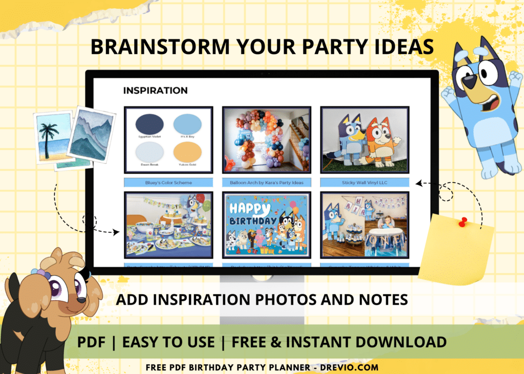 Preview Bluey Party Planner Inspiration page tab