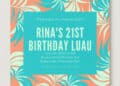 21st Birthday Invitations (Credit: freepik)