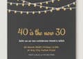 40th Birthday Party Invitations (Credit: canva)