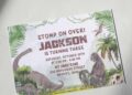 Dinosaur Jungle Birthday Invitations