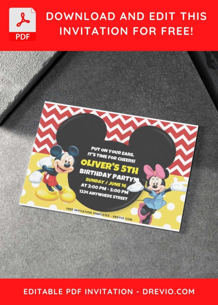 Minnie Mouse Birthday Invitation