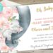 Baby Elephant Invitations (Credit: pinterest)