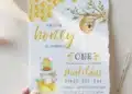 Bee Birthday Invitations (Credit: paperpropsuk)