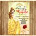 Belle Birthday Invitation (Credit: pinterest)