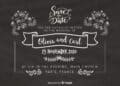 Chalkboard Wedding Invitation (Credit: freepik)