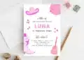 Cowgirl Birthday Invitations (Credit: paperandthingsco)