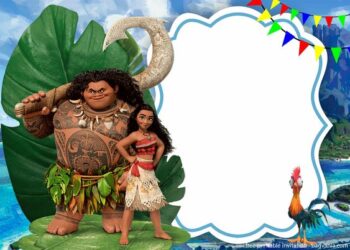 Moana Birthday Invitation (Credit: bagvania)